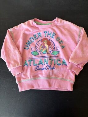 Pink Little Mermaid Kids Graphic Sweatshirt